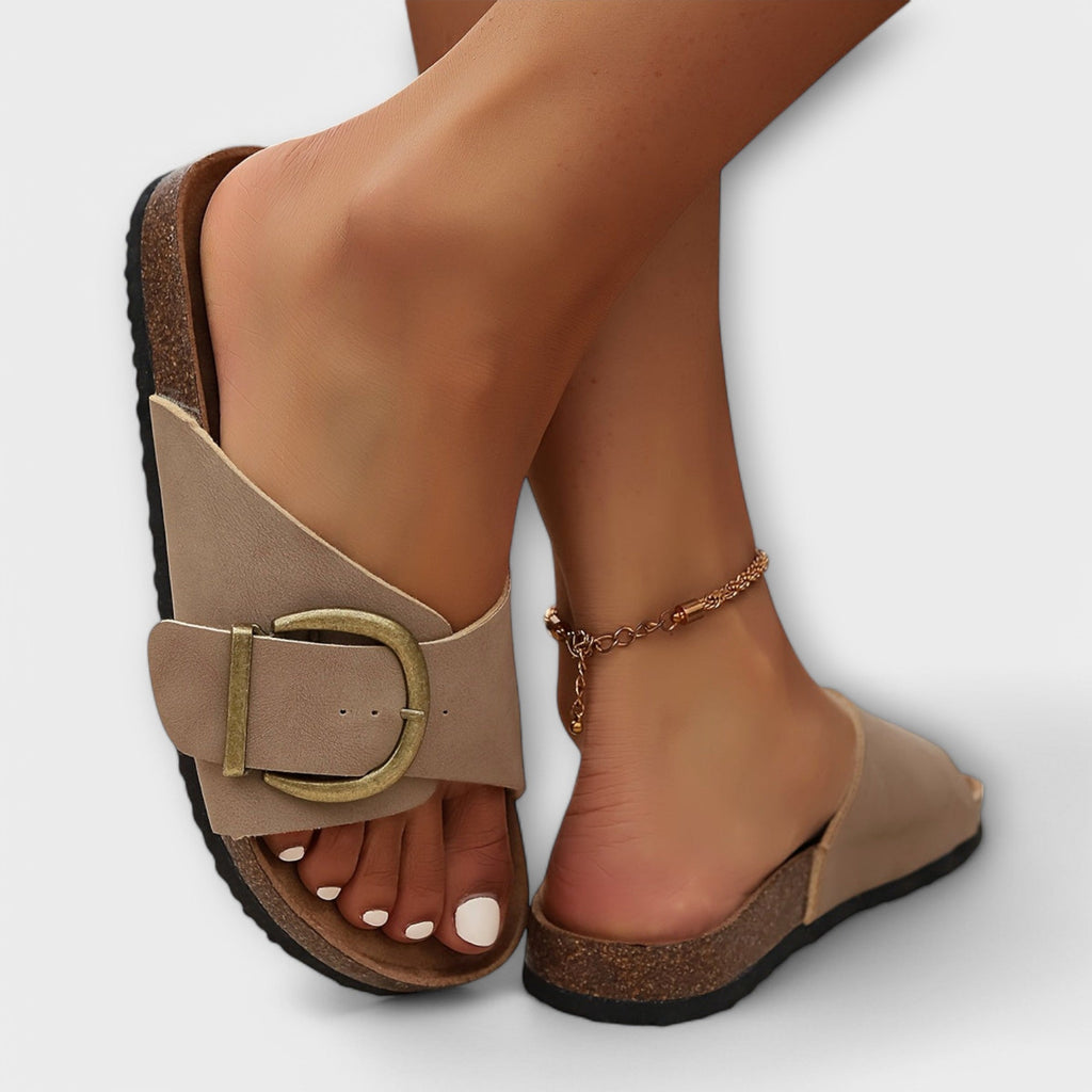 Women's Comfort Sandals Cushioned Footbed – Vintage Style for Everyday Summer | Bridget