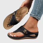 Damen Orthopädische Sandalen mit Fußbett Keilsohle – ergonomisch & bequem für den Sommer | Soraya