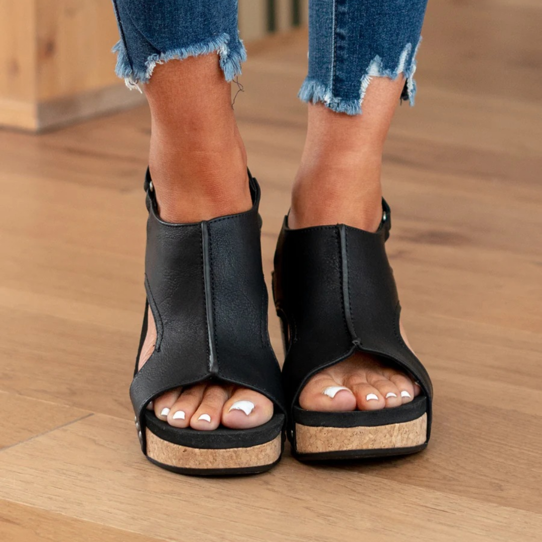 Damen Keilsandalette Wildleder – komfortabler Halt für Sommer & Alltag | Lavinia