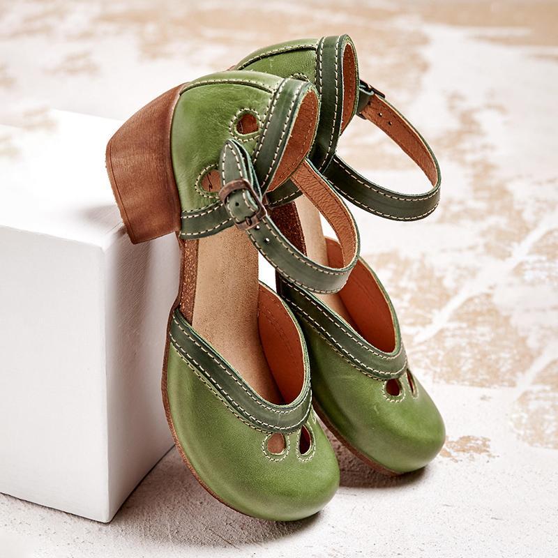 Damen Orthopädische Sandalen mit Fußbett niedrigem Absatz – ganztägig bequem | Jasmine