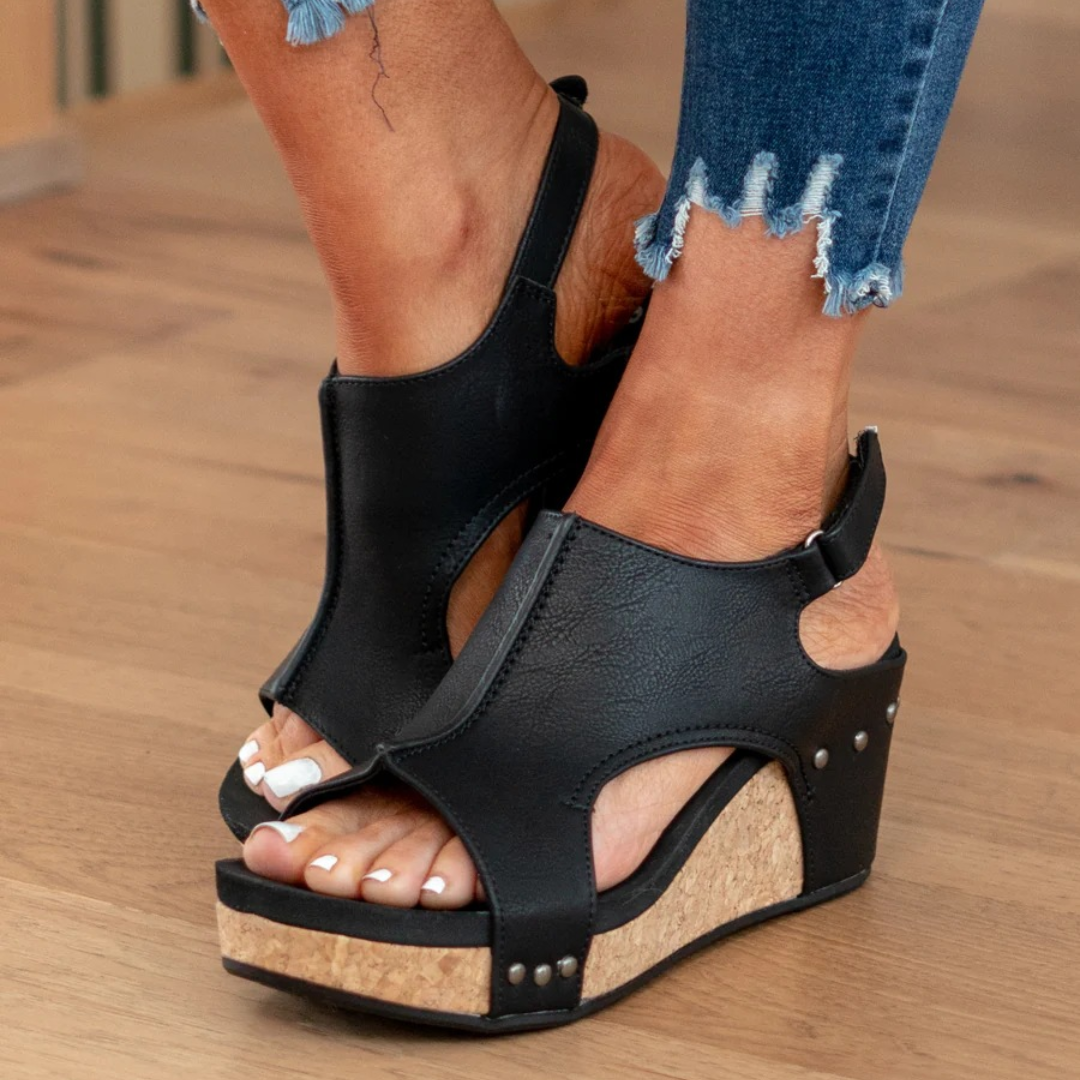 Damen Keilsandalette Wildleder – komfortabler Halt für Sommer & Alltag | Lavinia