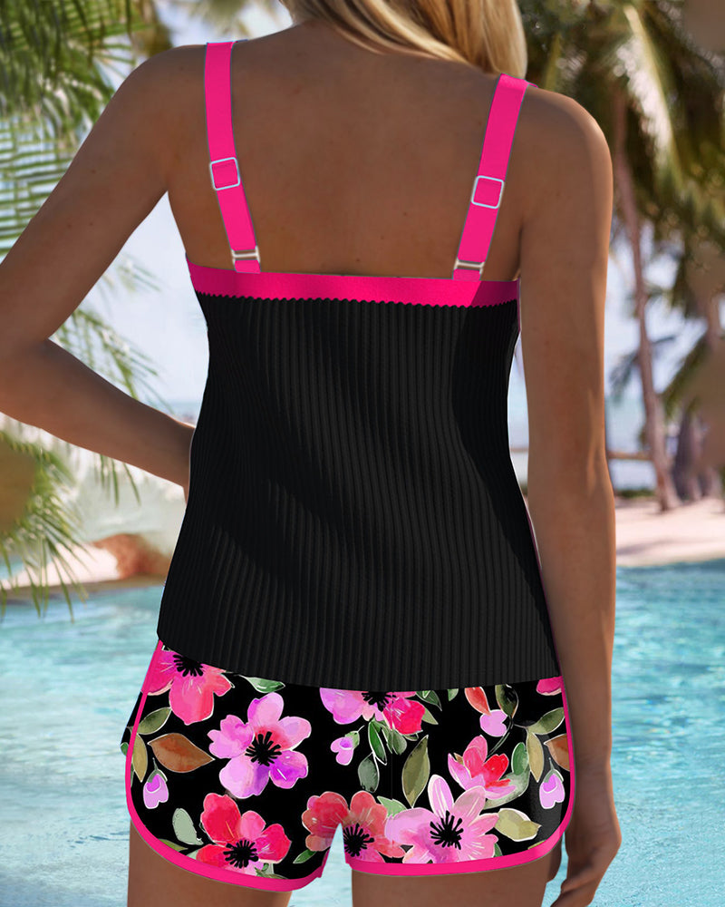 Damen Tankini Bauchkontrolle – figurschmeichelnd für Strand & Pool | Juno