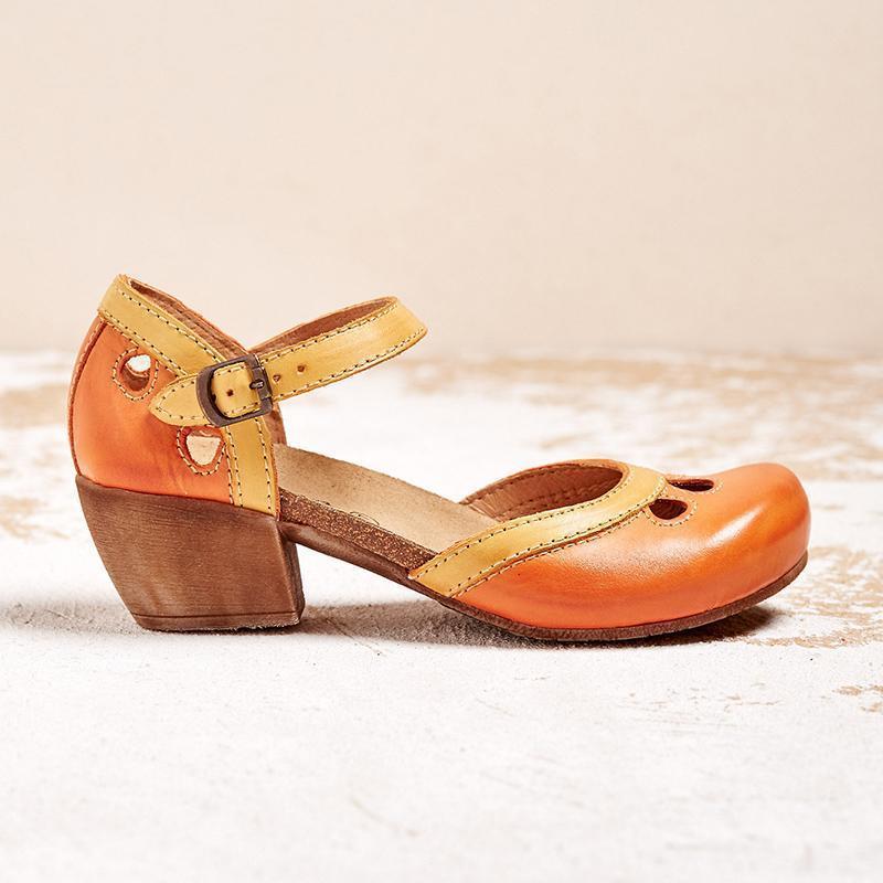 Damen Orthopädische Sandalen mit Fußbett niedrigem Absatz – ganztägig bequem | Jasmine