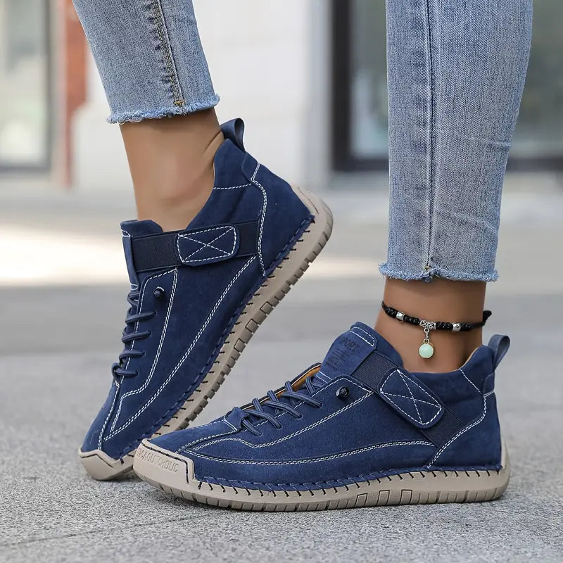 Damen Sneaker orthopädisch mit Fußbett – slip-on, gedämpfte Sohle, ganztägig bequem | Lily