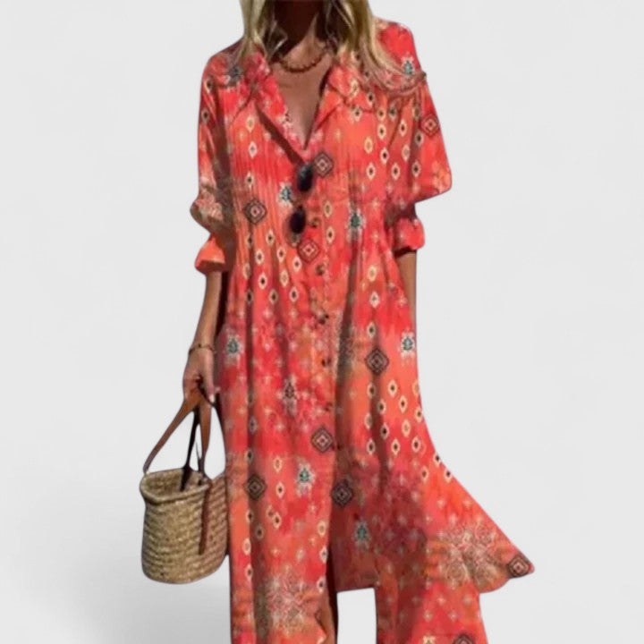 Damen Maxikleid Boho fließend – lässige Eleganz für Alltag und Abend | Magnolia