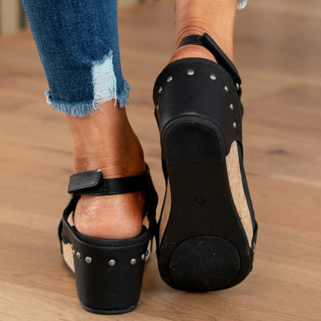 Damen Keilsandalette Wildleder – komfortabler Halt für Sommer & Alltag | Lavinia