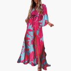 Damen Sommerkleid Maxikleid Blumenmuster fließend leicht – farbenfroh sommerlich für besondere Anlässe | Thalia