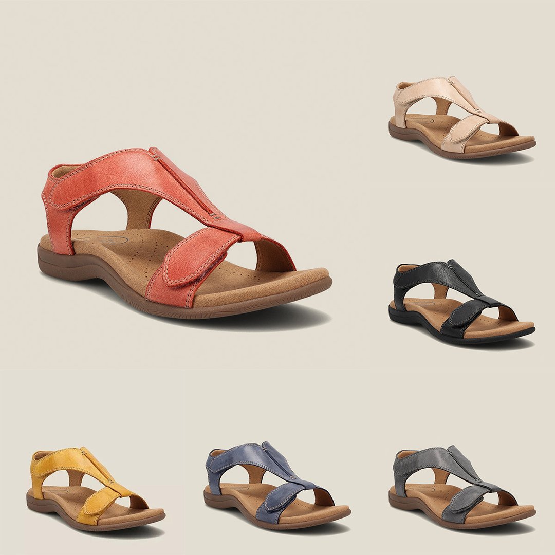 Damen Orthopädische Sandalen mit Fußbett verstellbare Riemen – bequem für den Sommer | Lora