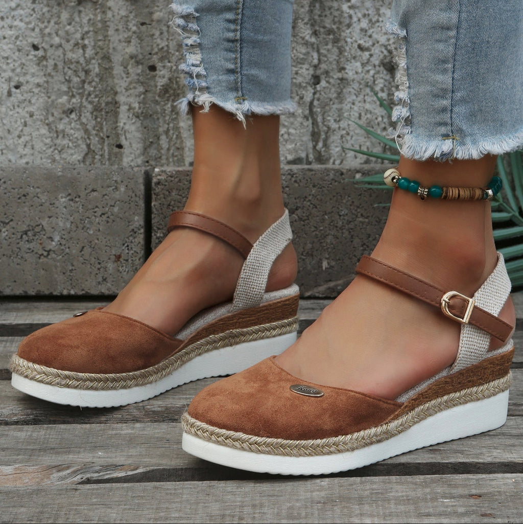 Damen Sandalen orthopädisch mit Fußbett – Espadrille-Sohle für den Sommer | Ada