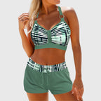 Damen Bikini-Set gerippte High Waist – für Strand & Pool | Mirella