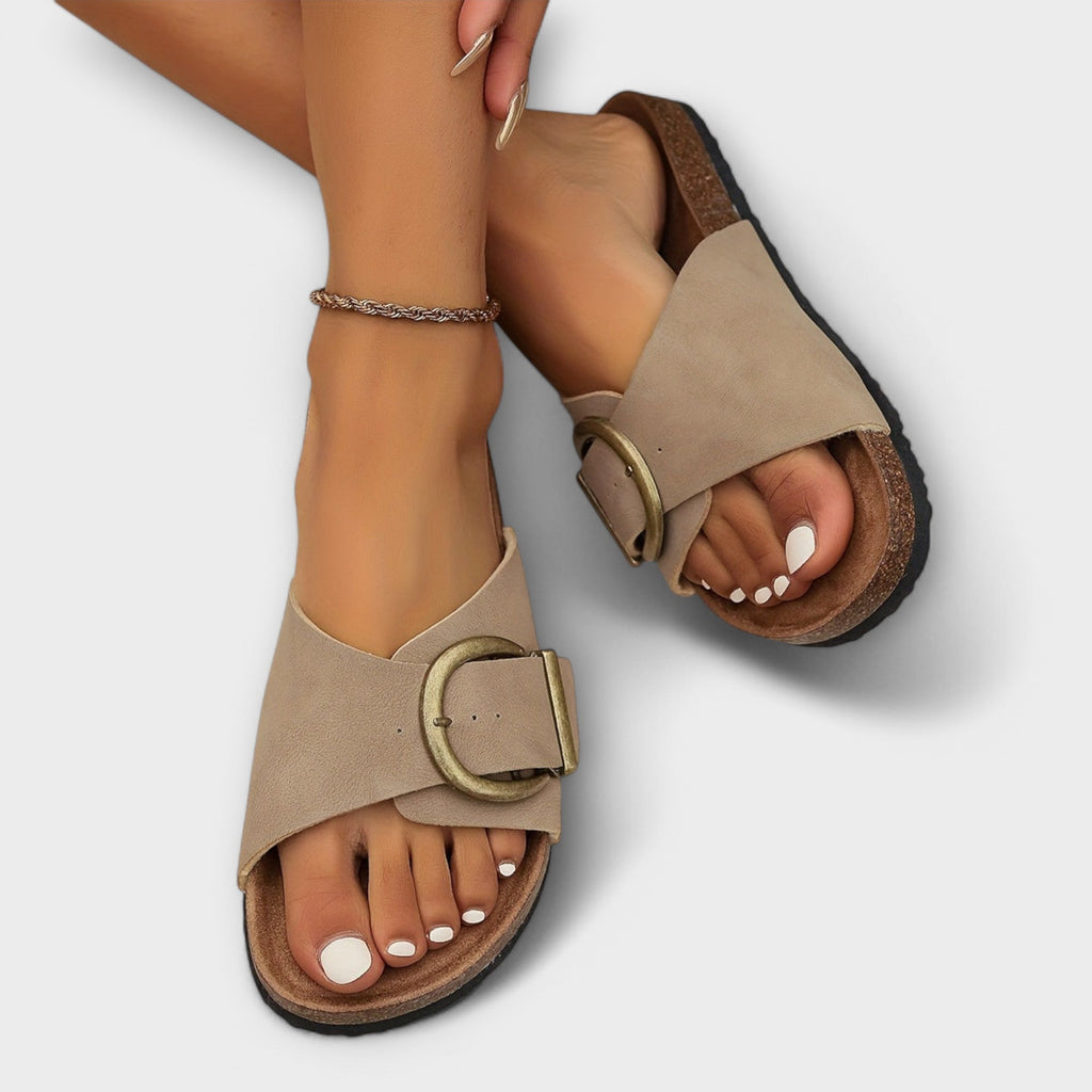 Women's Comfort Sandals Cushioned Footbed – Vintage Style for Everyday Summer | Bridget
