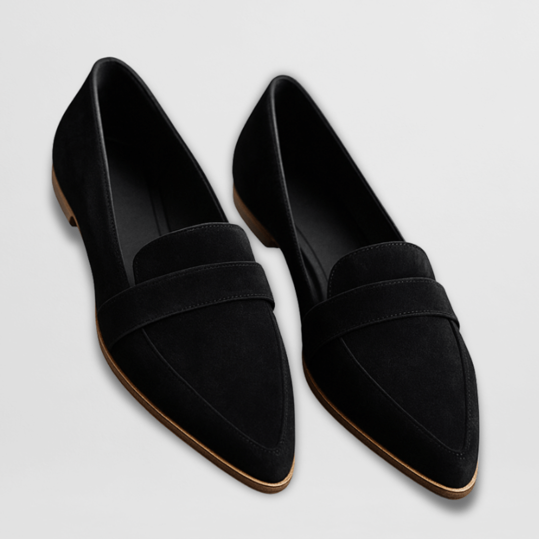 Damen Loafer Wildleder orthopädisch mit Fußbett – bequem für Arbeit & Alltag | Aria