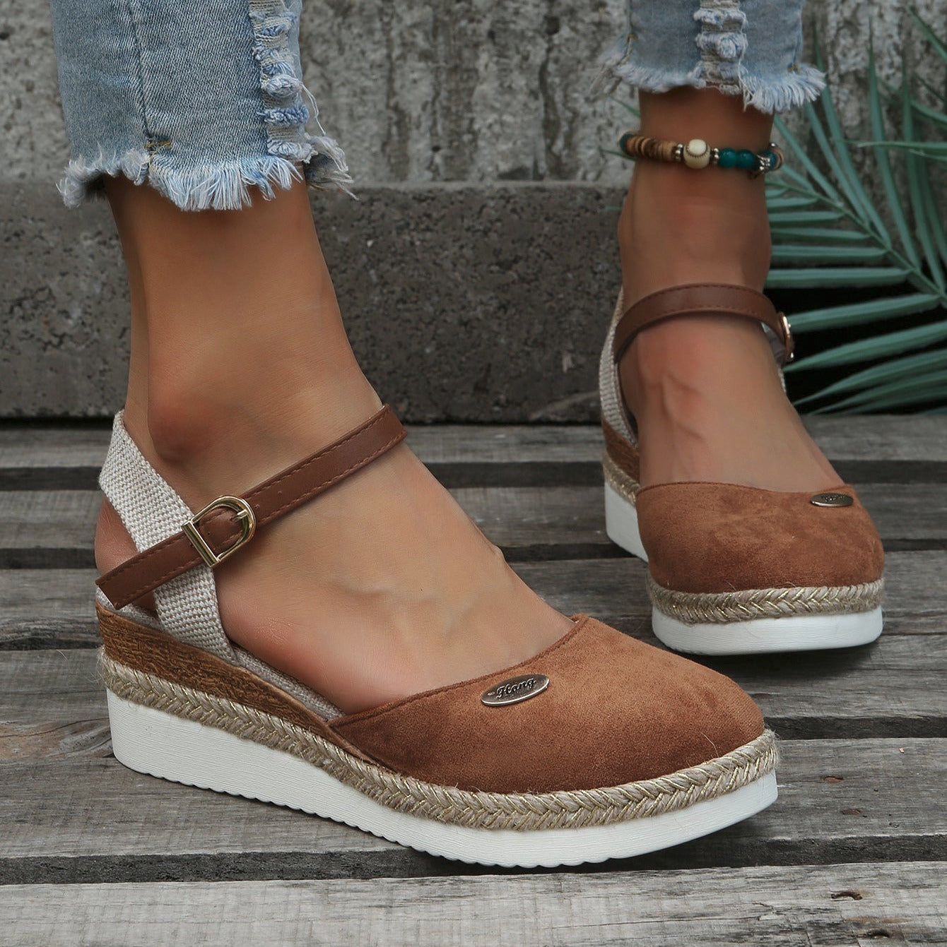 Damen Sandalen orthopädisch mit Fußbett – Espadrille-Sohle für den Sommer | Ada