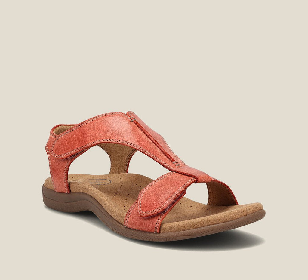 Damen Orthopädische Sandalen mit Fußbett T-Steg Kunstleder – bequem im Sommer | Helen