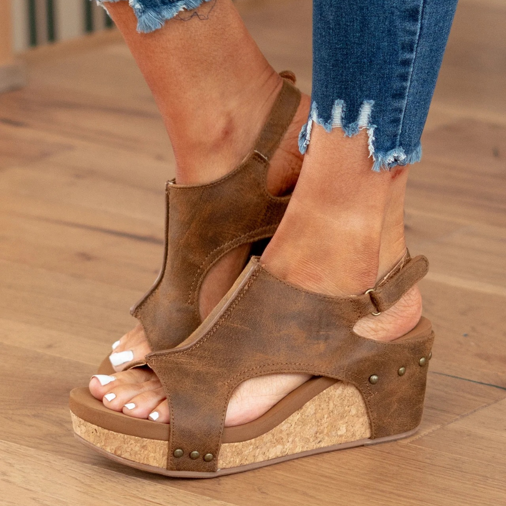 Damen Keilsandalette Wildleder – komfortabler Halt für Sommer & Alltag | Lavinia