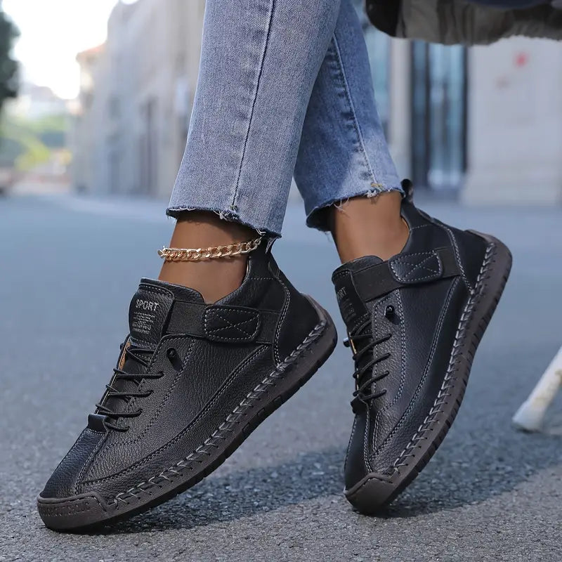Damen Sneaker orthopädisch mit Fußbett – slip-on, gedämpfte Sohle, ganztägig bequem | Lily