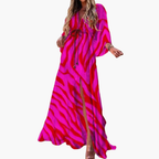 Damen Sommerkleid Maxikleid Blumenmuster fließend leicht – farbenfroh sommerlich für besondere Anlässe | Thalia