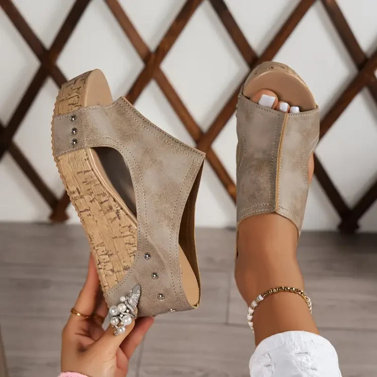 Damen Orthopädische Sandalen mit Fußbett gepolstert leicht verstellbar – bequem für den Alltag | Jenny