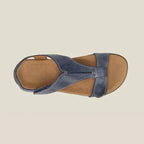 Damen Orthopädische Sandalen mit Fußbett T-Steg Kunstleder – bequem im Sommer | Helen