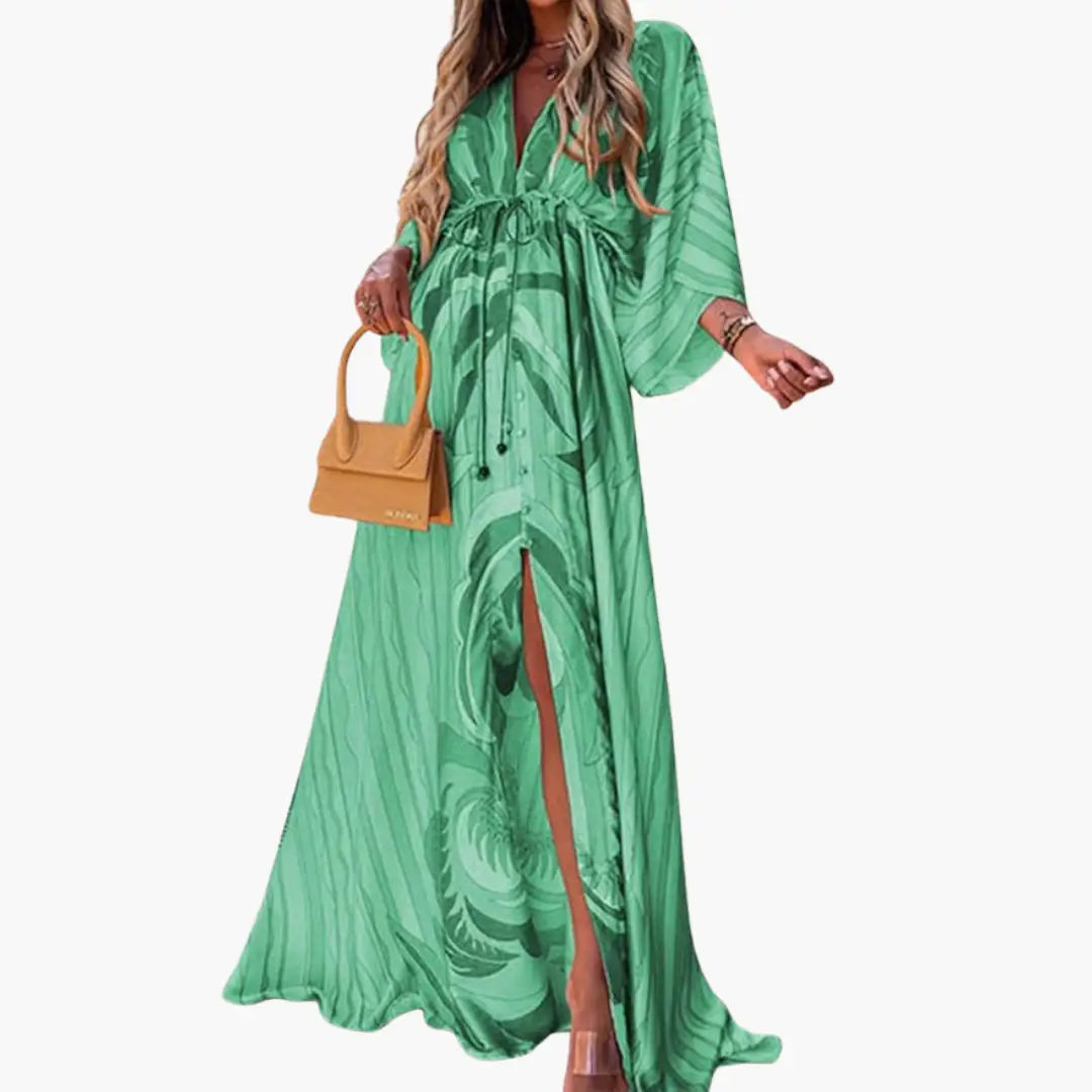 Damen Sommerkleid Maxikleid Blumenmuster fließend leicht – farbenfroh sommerlich für besondere Anlässe | Thalia