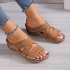 Damen Sandalen orthopädisch mit Fußbett rutschfest – Dämpfung für den ganzen Tag | Bessie