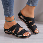 Damen Sandalen orthopädisch mit Fußbett rutschfest – Dämpfung für den ganzen Tag | Bessie