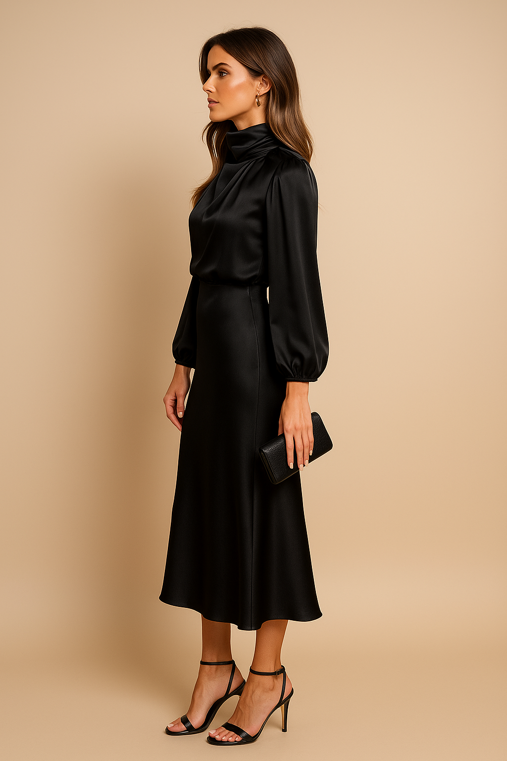 Damen Midikleid hohe Taille – zeitlos elegant für besondere Anlässe & Alltag | Indra