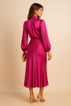 Damen Midikleid hohe Taille – zeitlos elegant für besondere Anlässe & Alltag | Indra