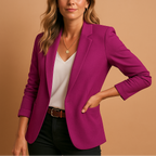 Damen Blazer tailliert Ein-Knopf Slim Fit – elegant für Büro & Business | Hela