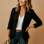Damen Blazer tailliert Ein-Knopf Slim Fit – elegant für Büro & Business | Hela