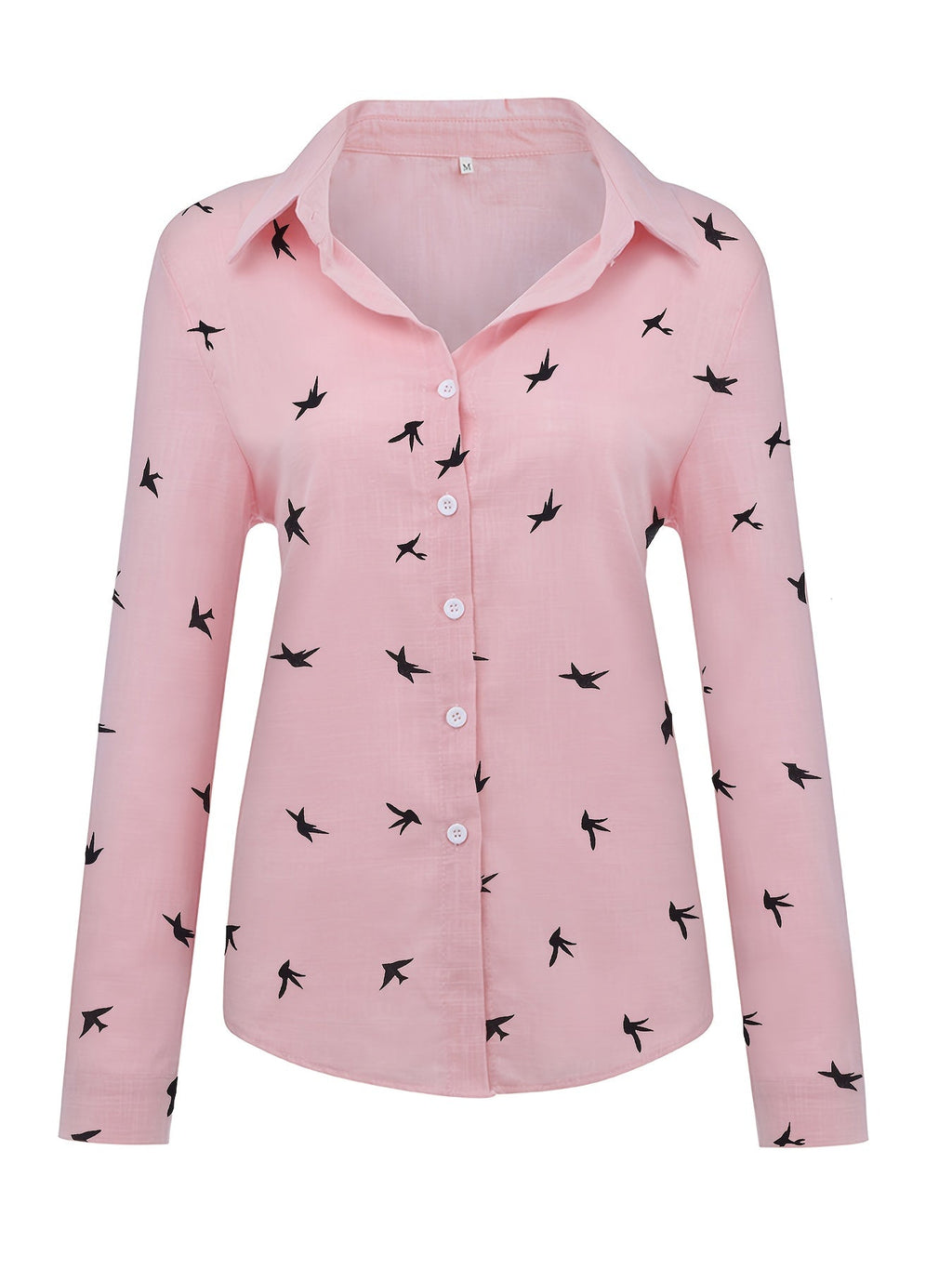 Damen Bluse mit Print und Knopfleiste – locker & alltagstauglich