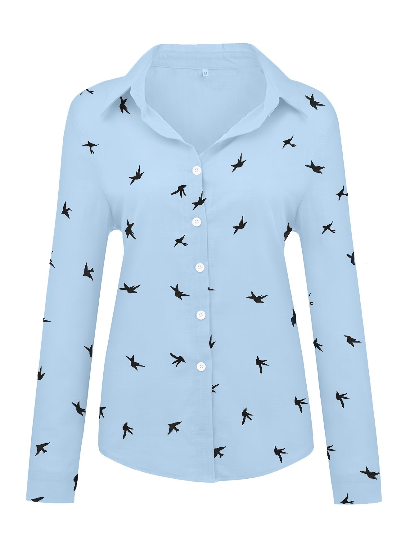 Damen Bluse mit Print und Knopfleiste – locker & alltagstauglich