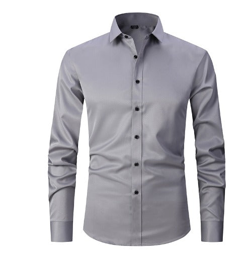 Men's Wrinkle-Free Stretch Dress Shirt – All-Day Fresh Look for Work & Travel | Romano & Co