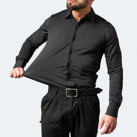 Men's Wrinkle-Free Stretch Dress Shirt – All-Day Fresh Look for Work & Travel | Romano & Co