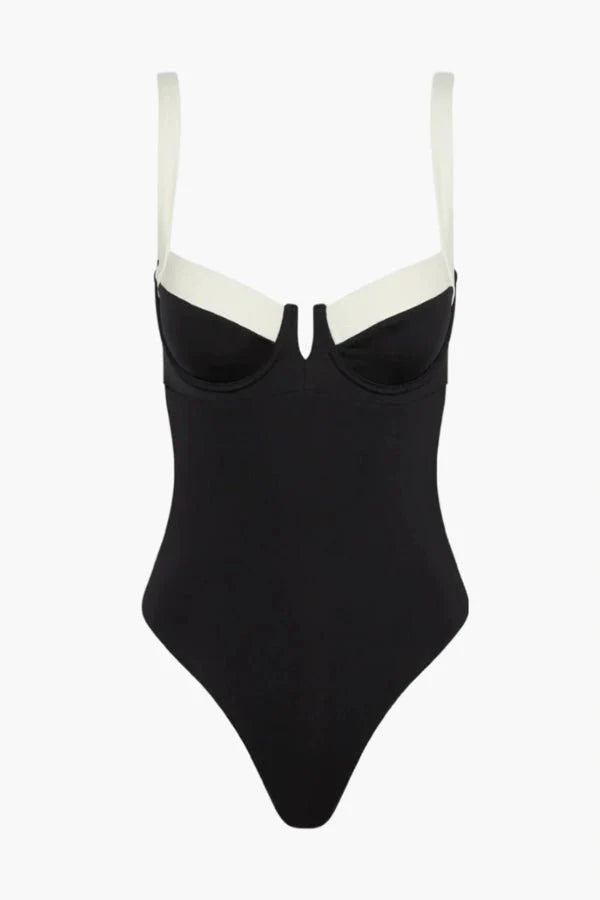 Damen Badeanzug Zweifarben-Design – für Strand & Urlaub | Natalie