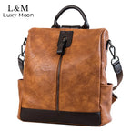 Women's Leather Vintage Backpack – Convertible Shoulder & Travel Bag | Freya
