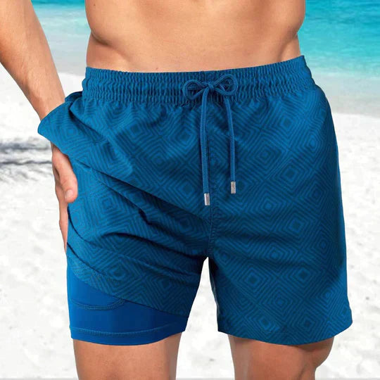 Herren Badeshorts schnelltrocknend mit Innenfutter – für Strand & Pool | Noah