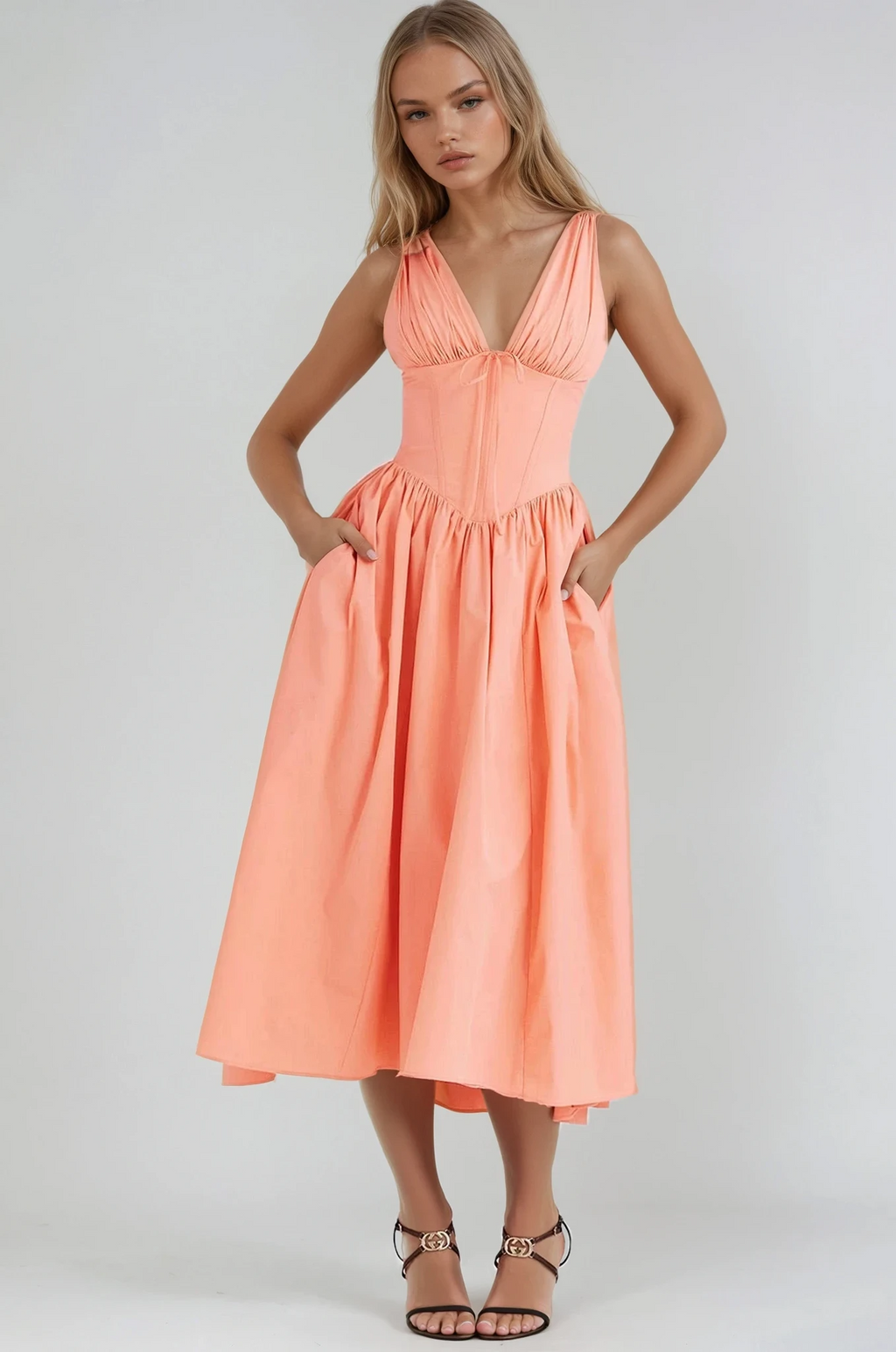Damen Maxikleid fließend – mühelose Eleganz für Sommer & Alltag | Solveig