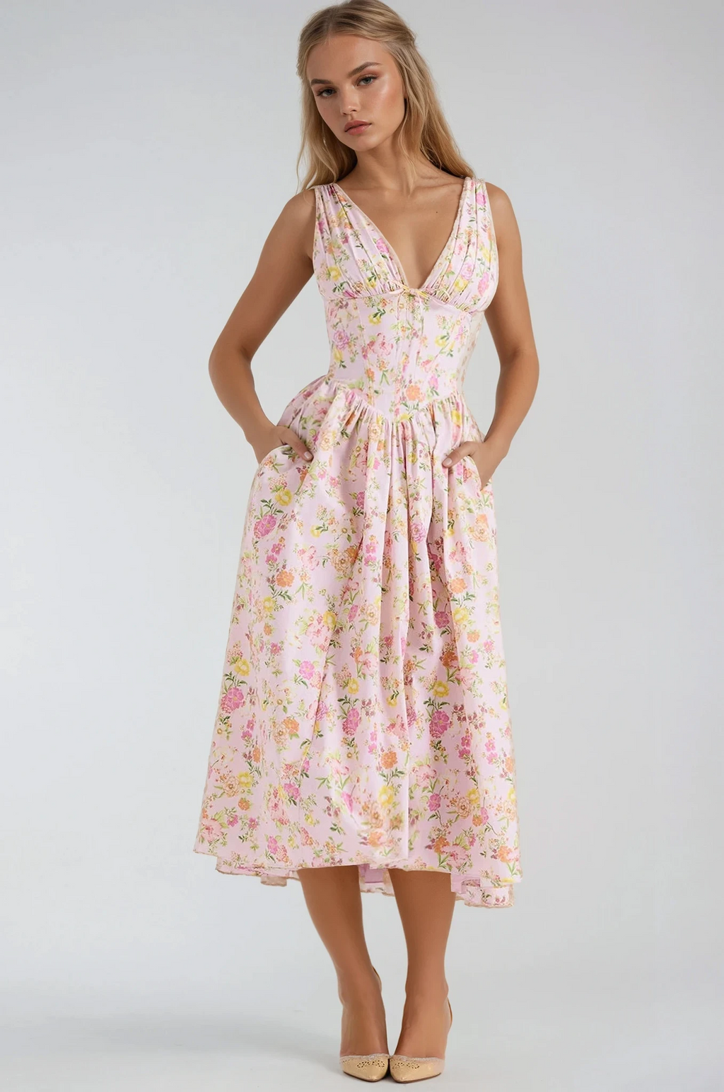 Damen Maxikleid fließend – mühelose Eleganz für Sommer & Alltag | Solveig