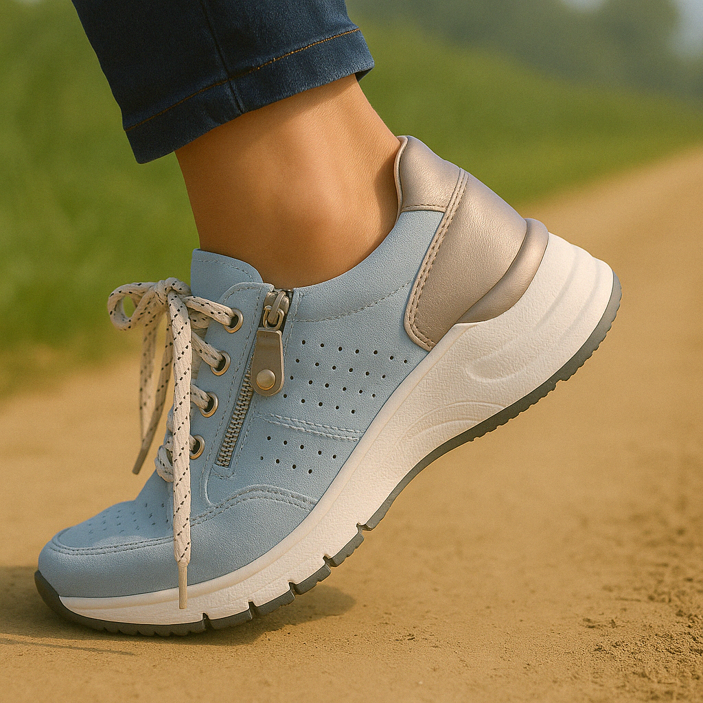 Damen Wanderschuhe orthopädisch mit Fußbett – atmungsaktiv, rutschfest, für Reise und Alltag | Gabriella