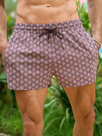 Herren-Badeshorts Braune Badehose schnelltrocknend | Maro