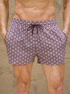 Herren-Badeshorts Braune Badehose schnelltrocknend | Maro