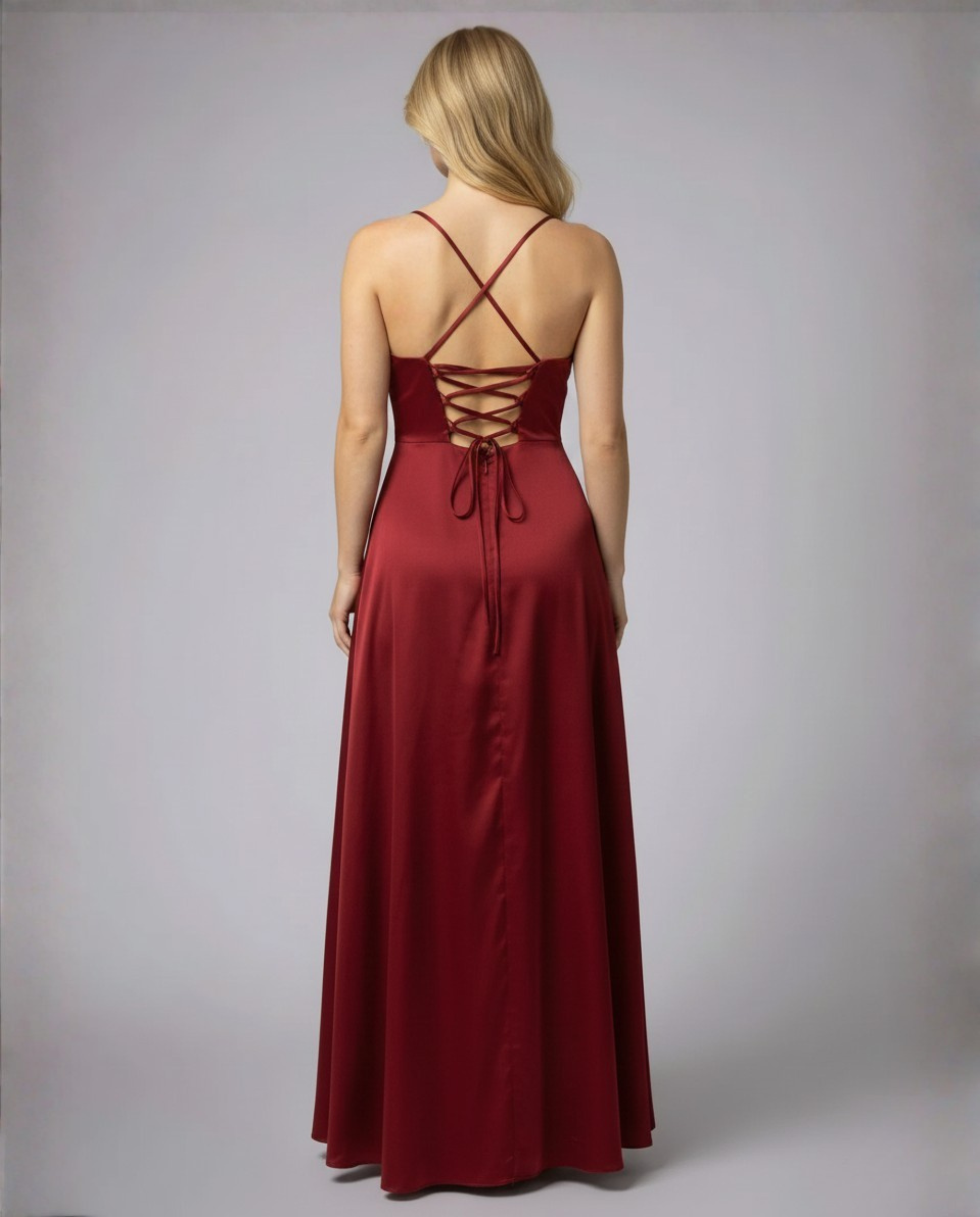 Damen Maxikleid mit Beinschlitz fließend – elegant für besondere Anlässe | Saga