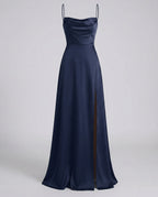 Damen Maxikleid mit Beinschlitz fließend – elegant für besondere Anlässe | Saga