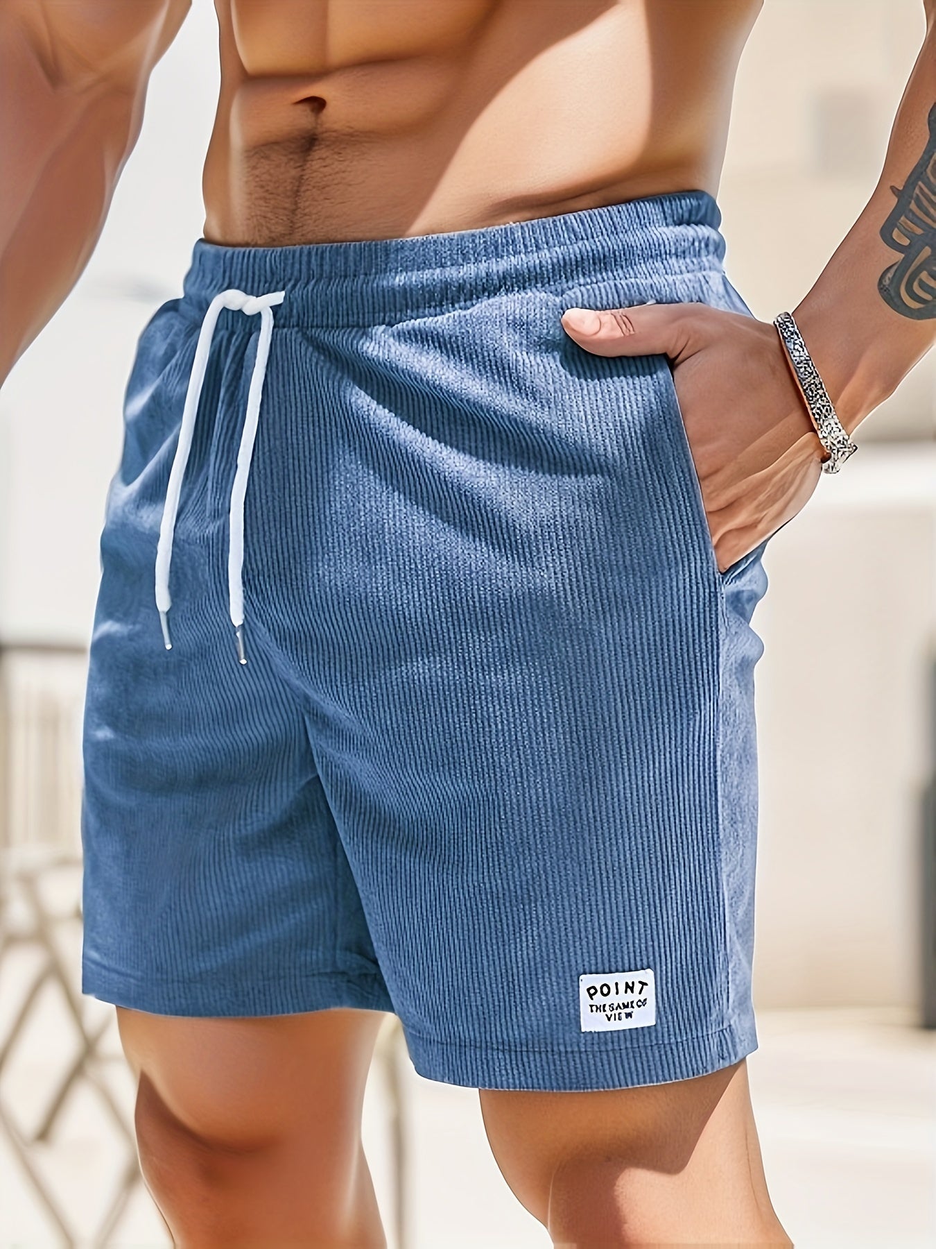 Herren Badeshorts Streifenmuster – leicht für Strand & Sommer | Kelcy
