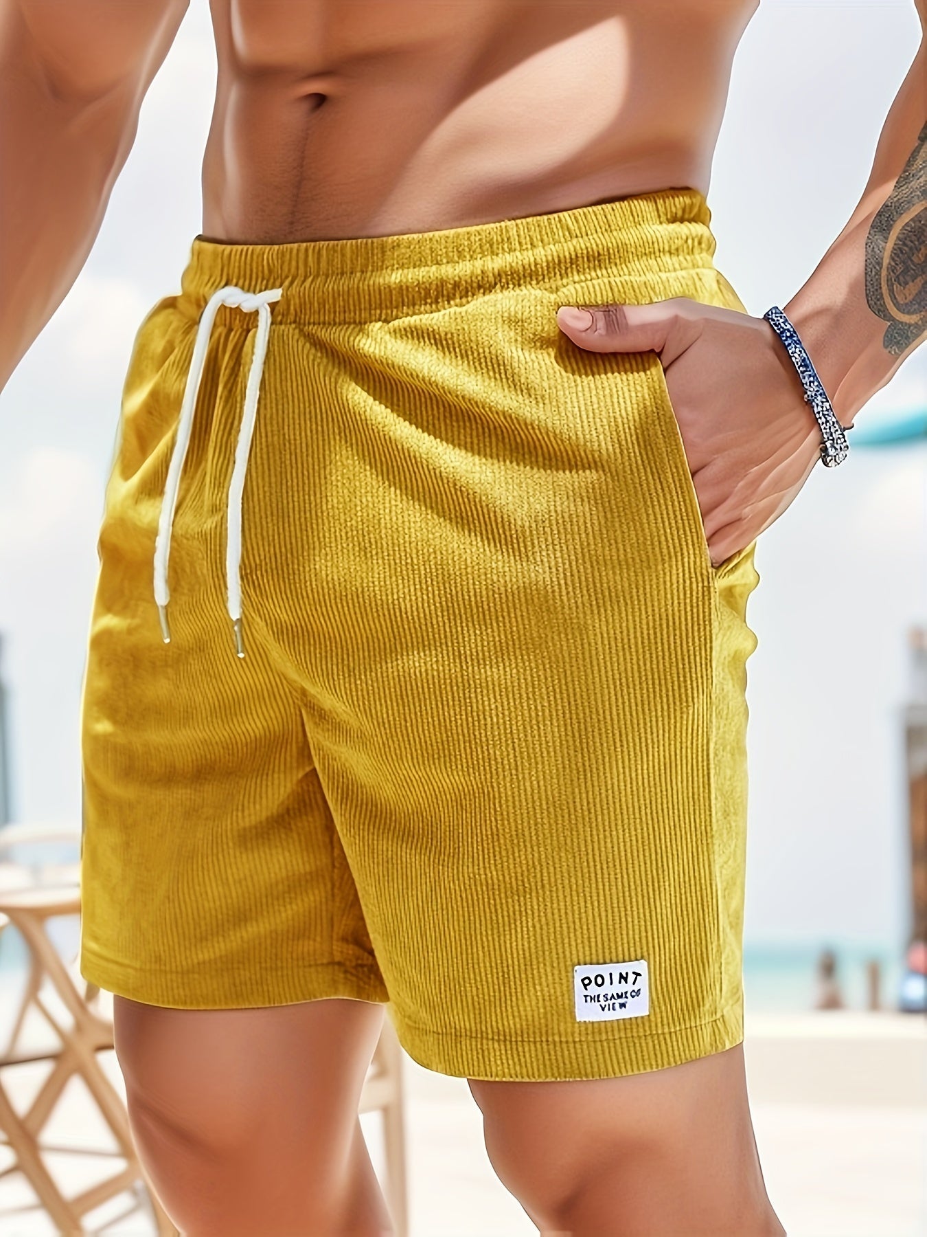 Herren Badeshorts Streifenmuster – leicht für Strand & Sommer | Kelcy