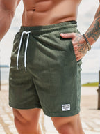 Herren Badeshorts Streifenmuster – leicht für Strand & Sommer | Kelcy