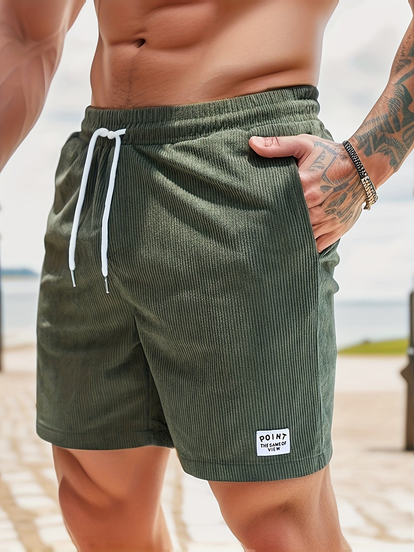 Herren Badeshorts Streifenmuster – leicht für Strand & Sommer | Kelcy