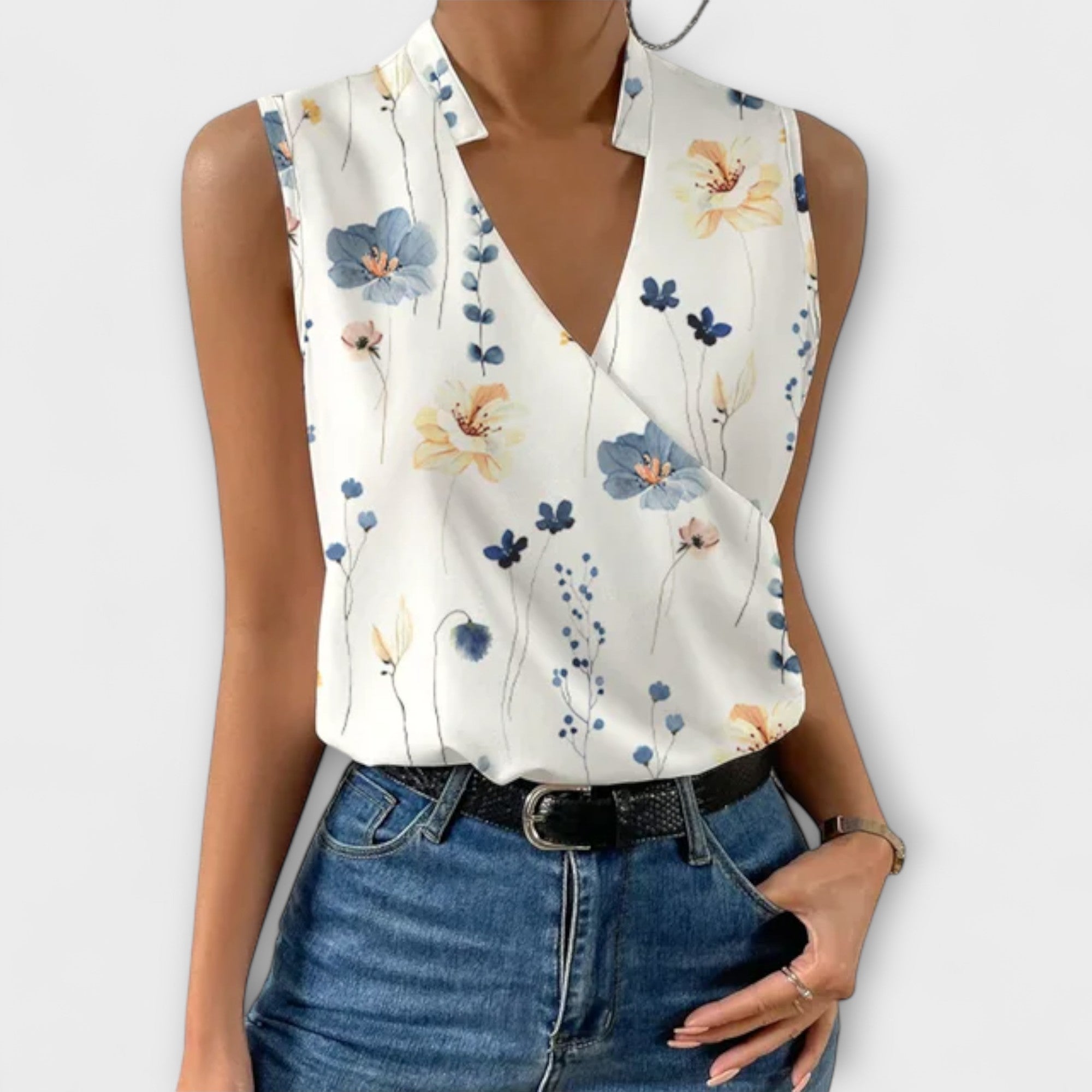 Damen Bluse V-Ausschnitt – leichter Sommerlook für jeden Tag | Elizabeth