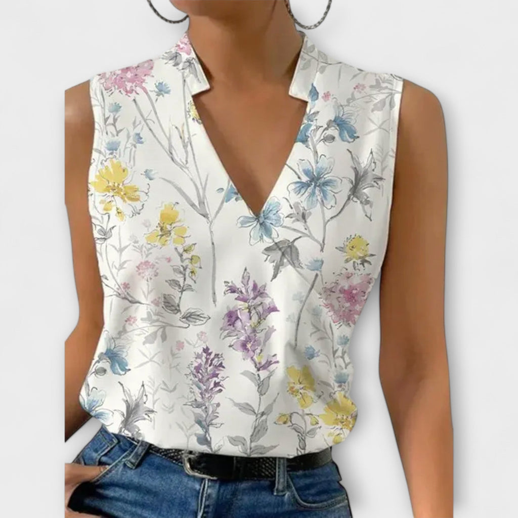 Damen Bluse V-Ausschnitt – leichter Sommerlook für jeden Tag | Elizabeth